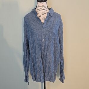 Men's Blue Casual Shirt
